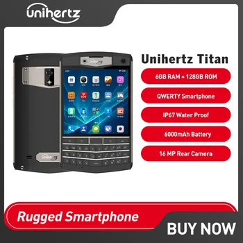 Unihertz Titan Karm QWERTY Klaviatuur, Smartphone IP67, Veekindel Okta Core Android 10 6GB+128GB NFC 6000mAh 4G LTE Mobile Telefon