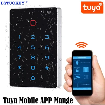 Tuya App Wifi Access Control-Klaviatuur 125khz 13.6 Mhz RFID-Kaardi Juurdepääsu Kontroller wiegand 26 2000 Kasutajat, IP67, Veekindel