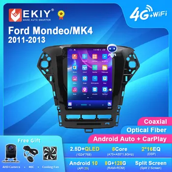 EKIY TT7 Android 10 Ford Mondeo/MK4 Aastateks 2011-2013 Tesla Stiilis Ekraani autoraadio Multimeedia Video Carplay Navi Nr 2din DVD-HU