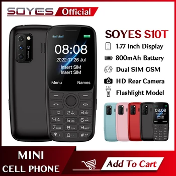 SOYES S10T 2G GSM Mini Klaviatuuri Telefon Valju Kõlari Raku Cenior mobiiltelefon 800mAh Võimas Taskulamp Mobiiltelefon