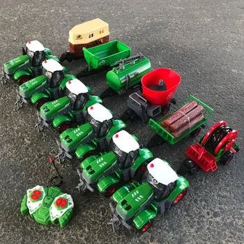 1:24 Põllumajanduse RC Traktori Haagis RC Auto Mänguasjad puldiga Veoauto Sõiduki Mudel Lapsed Auto Mänguasjad Poistele Tüdrukud Tasuta Shipping