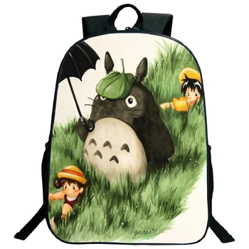 Tüdrukud Minu Naaber Totoro Seljakott Poisid Kooli Kotid Bagpack Suur Sülearvuti Seljakott Hayao Miyazaki Anime Koolikotti Vabaaja Mochila