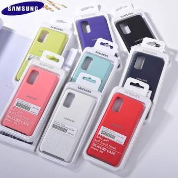 S20 Juhul Originaal Samsung S20 Ultra Siidine Silikoon Kate Samsung Galaxy S20 Pluss Soft-Touch Tagasi Kaitsev Kest S 20 S20+