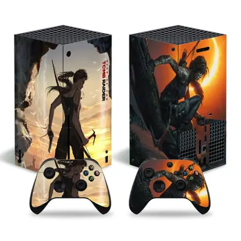 Tomb Raider Stiilis Naha Kleebis Decal Hõlmavad Xbox Seeria X Konsool ja 2 Kontrollerid Xbox Seeria X Nahka Kleebis Viny 1 9