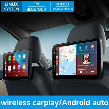Kaasaskantav Multifunktsionaalne Auto TV Peatugi Jälgida Tahvelarvuti tagaistmel,Peatugi Ekraan Carplay/Android/FM Bluetooh Auto Helistada