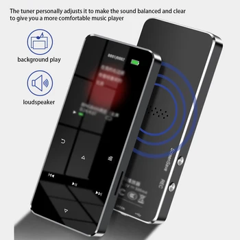 MP3-Mängija Koos Bluetooth Sisseehitatud Kõlar Puudutage Klahvi FM-Raadio-Video Mängida, E-raamat, HIFI Metallist MP 4 Pleier 16G