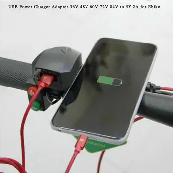 Lenkstangi USB Power Adapteriga 36V 48V 60V 72V 84V 5V 2A for Ebike 22-25mm Sirge Juhtrauda SP2392