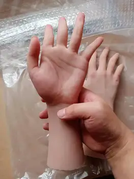 Suur Simulatsioon Silikoonist, TPE Materjal, Realistlik Naine Käega Mudel Nail Art Sõrme Bendable Mannekiini Ekraan Ehted Rekvisiidid
