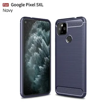 Google Pixel 5XL 5 Pixel 4A 5G 4XL 4 Pixel 3A XL, 3XL 3 Pixel 2XL Pixel 2 Luksus Slim Pehmest Silikoonist süsinikkiust Juhul Katta