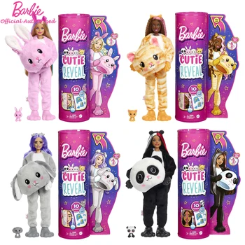 Barbie Brändi Iludus Paljastada Nukud, Loomade -, Plüüš-Kostüüm Kleit Üles Üllatus Kasti Küülik Panda Kass, Kutsikas Kid Mänguasjad HHG18 Sünnipäeva Kingitus 15