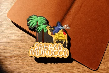 Sahara Kõrb, Kaamel Maroko Turistide Reisi Suveniiride 3D Kummist Külmik Külmiku Magnet Kleebis Home Decor