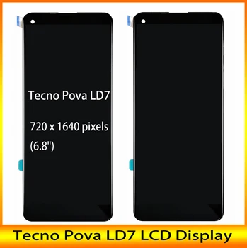 Uus 6.8 tolline LCD-TECNO POVA LD7 LCD Display + Touch Screen Digiziter Assamblee Vahendid