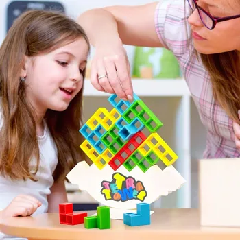 Tetra Torni Mäng Stacking Plokid Stack ehitusplokid Tasakaalu Puzzle Juhatuse Assamblee Tellised Haridus Mänguasjad Lastele, Täiskasvanutele