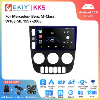EKIY KK5 Auto Raadio Android Auto Mercedes - Benz M-Klass I W163 ML 1997 - 2005 Multimeedia Mängija, Stereo GPS Navigation Carplay