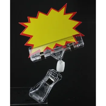 Pop Reklaami Hinna Kaardi Sildi Clip Sildi Hoidja Plastikust Tähise Omanik Kaardi Sildi Snap-Klamber Märgise Omanik Riiul Kõneleja Klamber