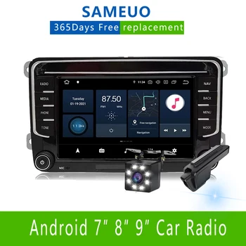 2 Din Auto raadio Android 10 GPS Navigatsiooni VW Passat B6 volkswagen touran Skoda Octavia polo golf Mms DVDPlayer