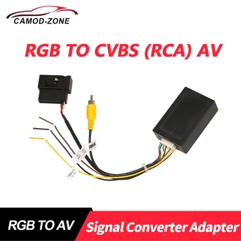 RGB Et CVBS Signaali 26 PIN-Konverteri Adapter VW Passat CC Tiguan Originaal RGB Rearview Kaamera Järelturu Android Headunit