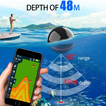 Erchang XA02 Kaasaskantav Kala Leidja Bluetooth-Echo Usaldusväärsem Sonar Sensor Sügavus Kalaleidja Lake merekalapüügi