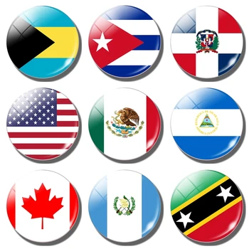 Lipu Külmkapp Magnet Bahama Ameerika Ühendriigid Kanada Kanada Kuuba Mehhiko Guatemala Riikide Turistidele Suveniiride Külmkapi Magnetid