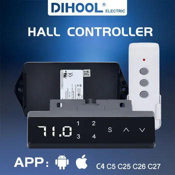 Tõste süsteem Elektrilised lineaarne ajam hall controller | 2 3 4 tk Sünkroonida kontrolli kõrgus Display |DC mootor, Lift töötleja