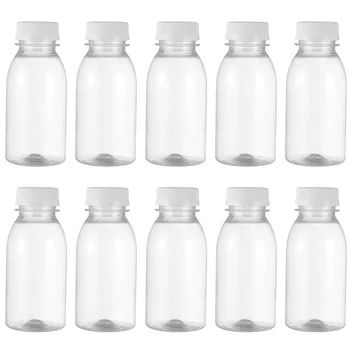 10tk 350ML 200ML Läbipaistev Plastik Piima Säilitamise Pudelid Jookide Joomine Pudelid Selge, Piima, Vett, Mahla Pudelist Väljas