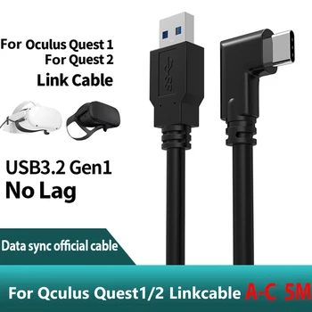 Link Kaabel Oculus Quest 2 USB-3.2 Gen 1 andmeedastus Kaabel-Kiire eest Oculus Quest 2 VR Lisaseadmed-USB-A-Type-C Nööri