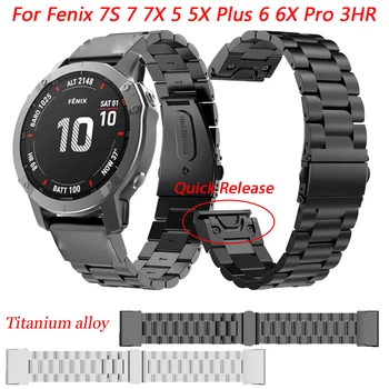 22 26mm Titaani Sulam QuickFit Watchband Rihmad Garmin Fenix 7 7X 6 6X Pro 5 5X Pluss 935 D2 Käepaela Kerge Kaal Käevõru