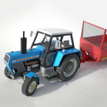 Zetor Crysta 8011 Traktor 1:32 tšehhi Origami Kunsti Kokkuklapitavad 3D Paber Mudel Papercraft DIY Teismelised Täiskasvanud Käsitöö Käsitöö Mänguasjad ZX-025