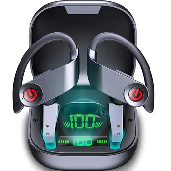 Bluetooth-5.1 Traadita Kõrvaklapid, in-Ear Stereo Sport Kõrvaklapid, Müra Tühistamises Earbuds koos Mic-Sügav Bass Peakomplekti, Sport